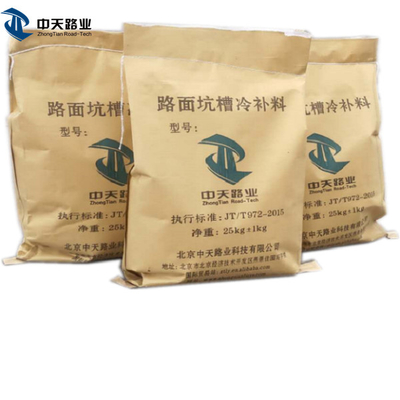 Mischung kalter Asphalt Driveway Repair In Bags Asphalt Bags 20kgs 25kgs 44lb